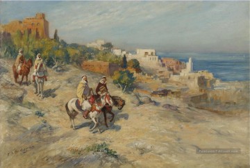 LE CHEVAL D’ALGUES Frederick Arthur Bridgman Arabe Peinture à l'huile